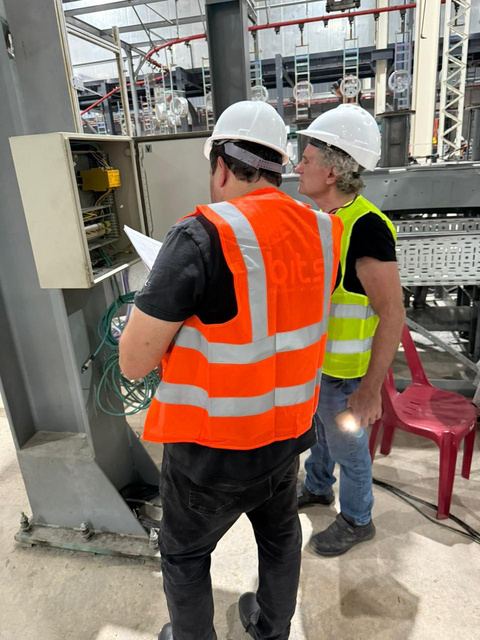 Supervisión de obra en planta